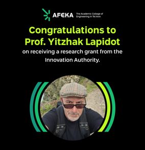 Congratulations to Prof. Yitzhak Lapidot from the School of Electrical Engineering for receiving a research grant from the Innovation Authority.